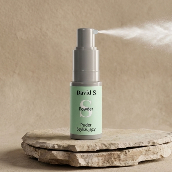 Puder stylizujący David S na kamieniu – tekstura produktu